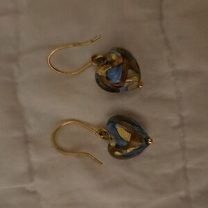 Murano heart earrings